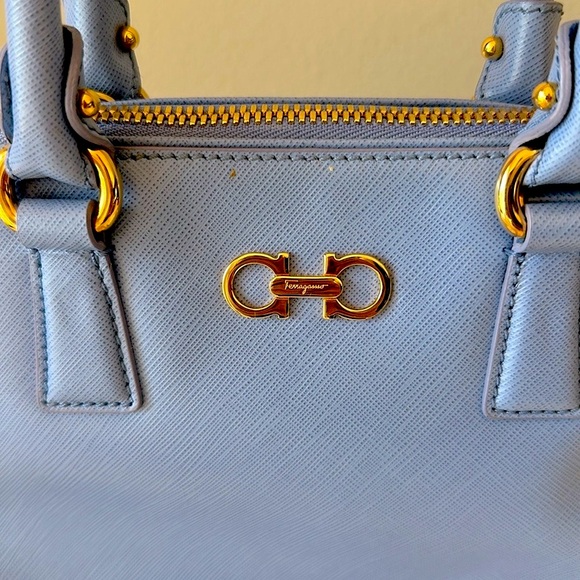 Salvatore Ferragamo Darina Handbag in Fleur Bleue - Picture 7 of 9